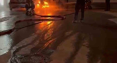 Ankara’da alev alan elektrikli otomobil kullanılmaz hale geldi